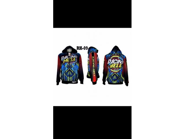 Jaket motif balap